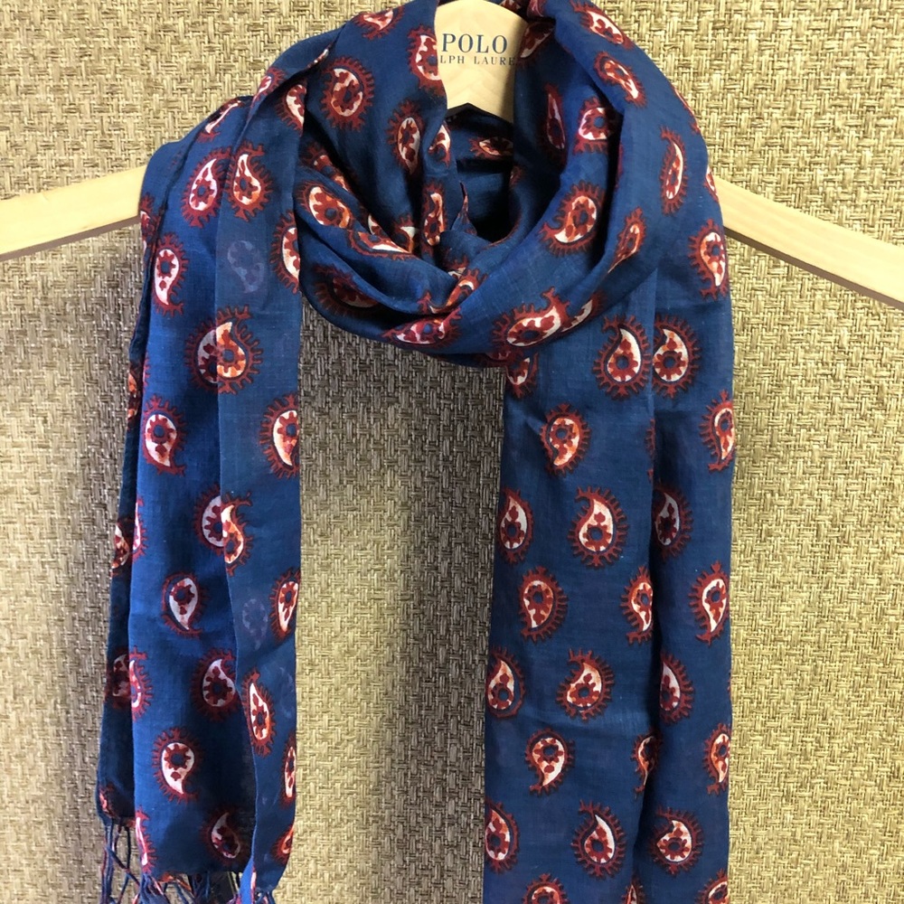 Polo Ralph Lauren printed paisley scarf